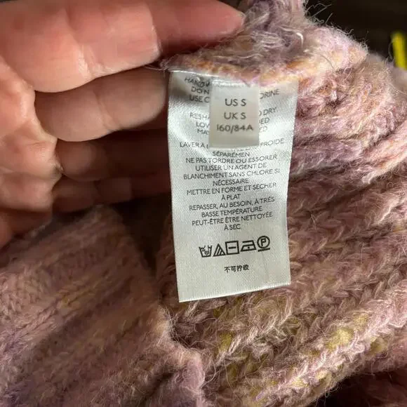 Urban Outfitters Cassia Space Dye Sweater Size Small Oversized Chunky Knit Pink - Picture 7 of 9